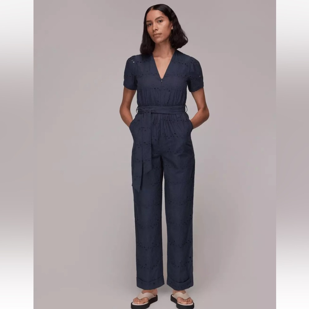 NWT Size 6 Whistles Zoe Broderie Jumpsuit